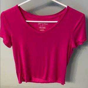 Maroon V Neck Top.